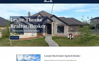 Leslie Thoma Realty Lubbock Website Design Project
