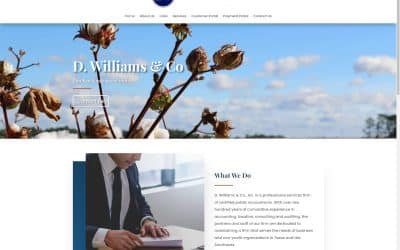 D. Williams & Co: Building A Website For An Accounting Firm in Lubbock