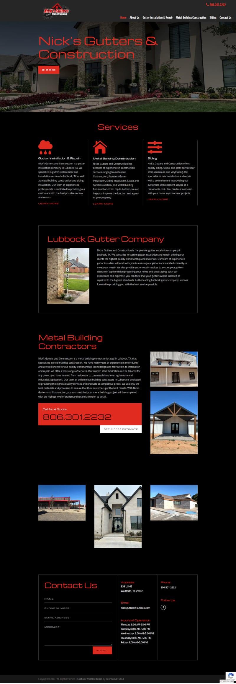 Spa Website in Lubbock