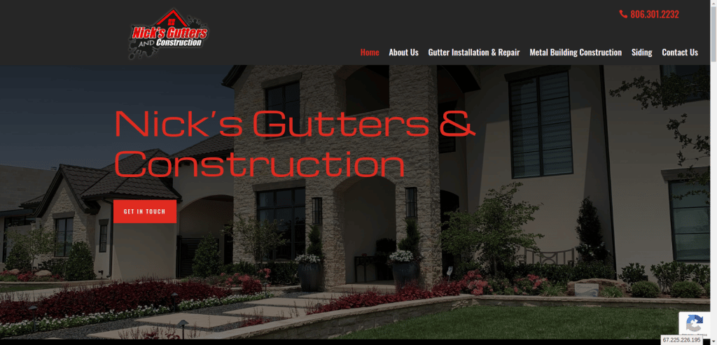 construction company website design