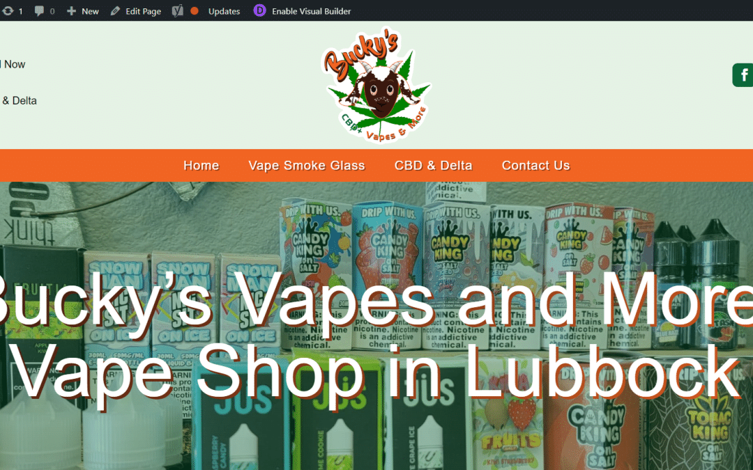 Your Web Pro LLC Transforms Bucky’s Vapes and More with a Stunning New Website