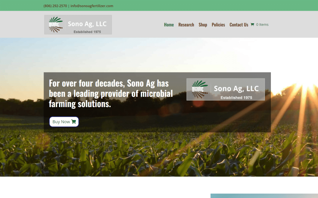 Revolutionizing Agriculture: Your Web Pro LLC Transforms Sono Ag’s Online Presence with a Cutting-Edge Website