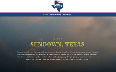 Navigating Sundown: Your Web Pro LLC Builds a Digital Hub for Community Engagement