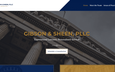 Enhancing Legal Representation: How Your Web Pro LLC Crafted a Dynamic Website for Gibson & Sheen PLLC