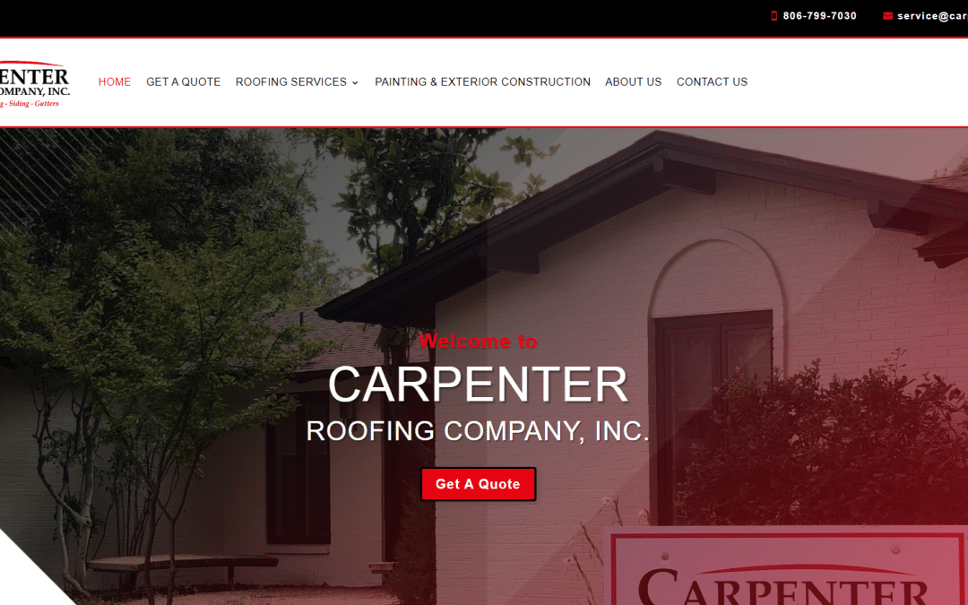 Building Carpenter Roofing’s Online Presence: A Success Story by Your Web Pro LLC