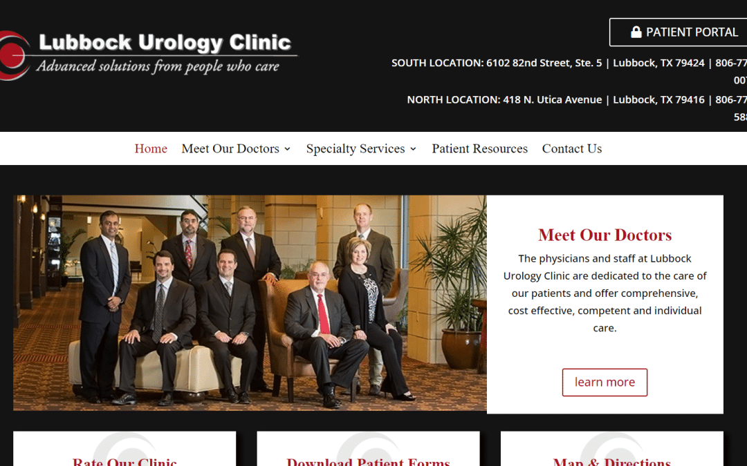 Seamless Transition: Lubbock Urology’s Website Migration to Your Web Pro Servers