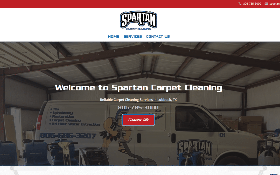 Your Web Pro LLC Builds a Dynamic New Website for Spartan Carpet Cleaning