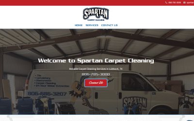 Your Web Pro LLC Builds a Dynamic New Website for Spartan Carpet Cleaning