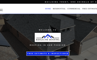 Your Web Pro LLC Designs a New Website for Ridgeline Roofing, Elevating Their Online Presence