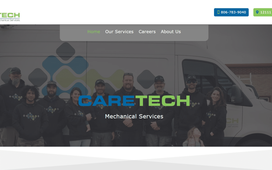 Caretech Mechanical Gets a Website Upgrade with Your Web Pro