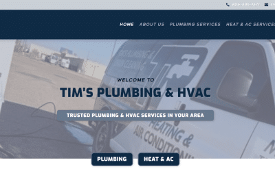 Your Web Pro LLC Builds New Website for Tim’s Plumbing & HVAC