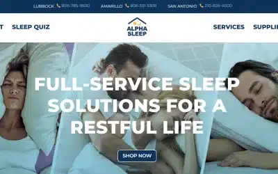New Alpha Sleep Website By Your Web Pro LLC