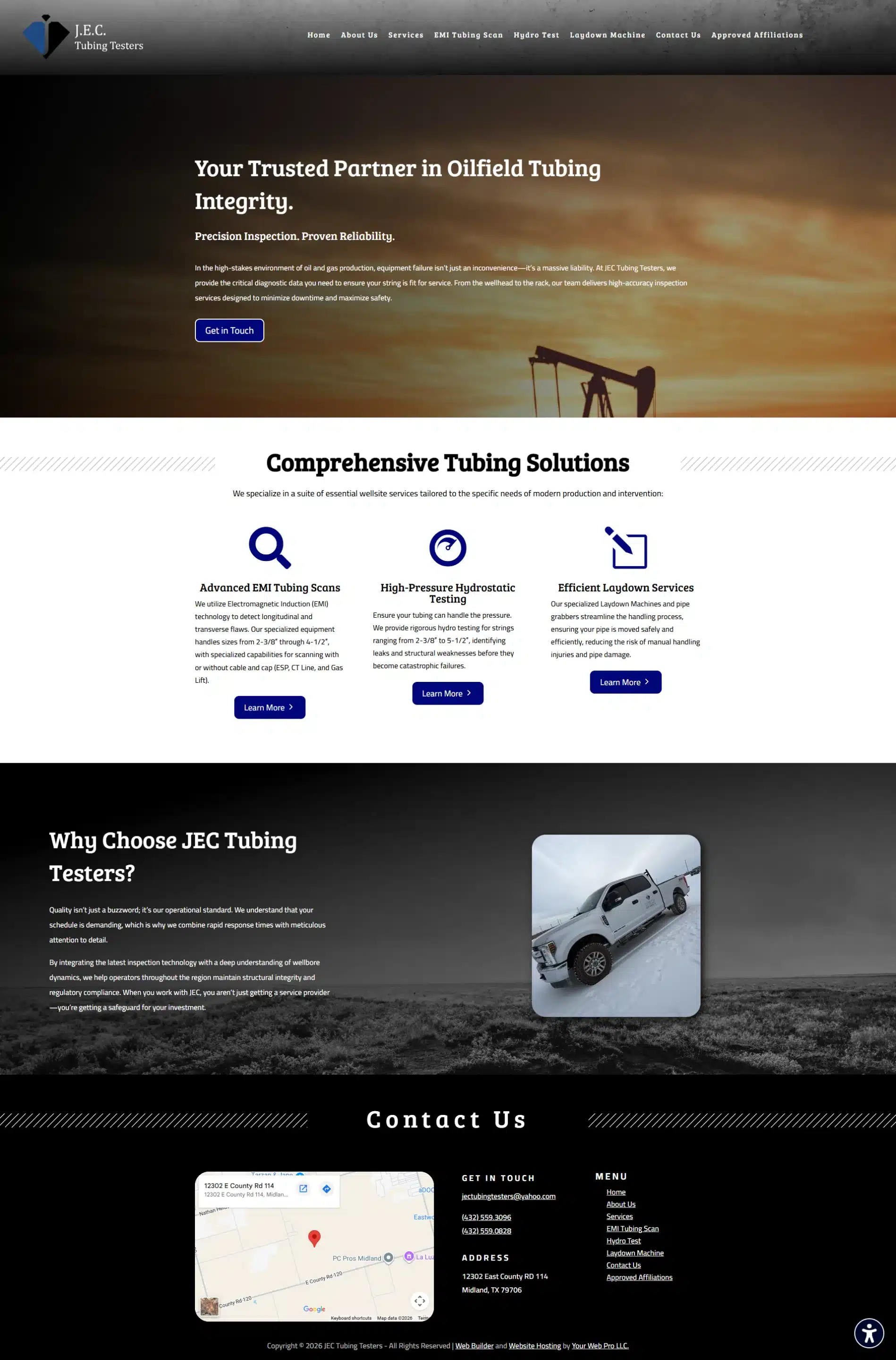 Oilfield Tubing Inspection Services _ JEC Tubing Testers (1) website