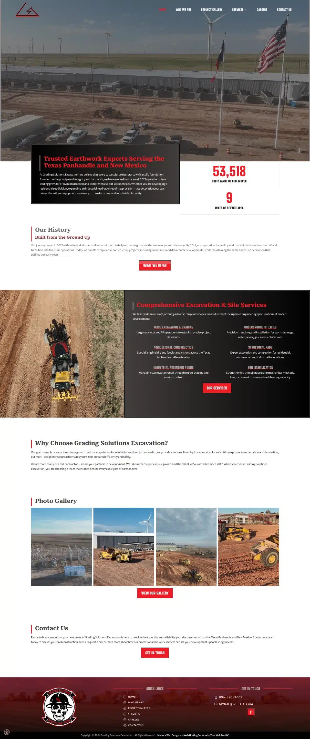 Civil Construction & Dirt Work _ Grading Solutions Excavation (1) website