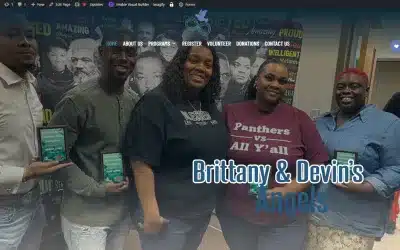 Building a Custom Site for Brittany and Devin’s Angels