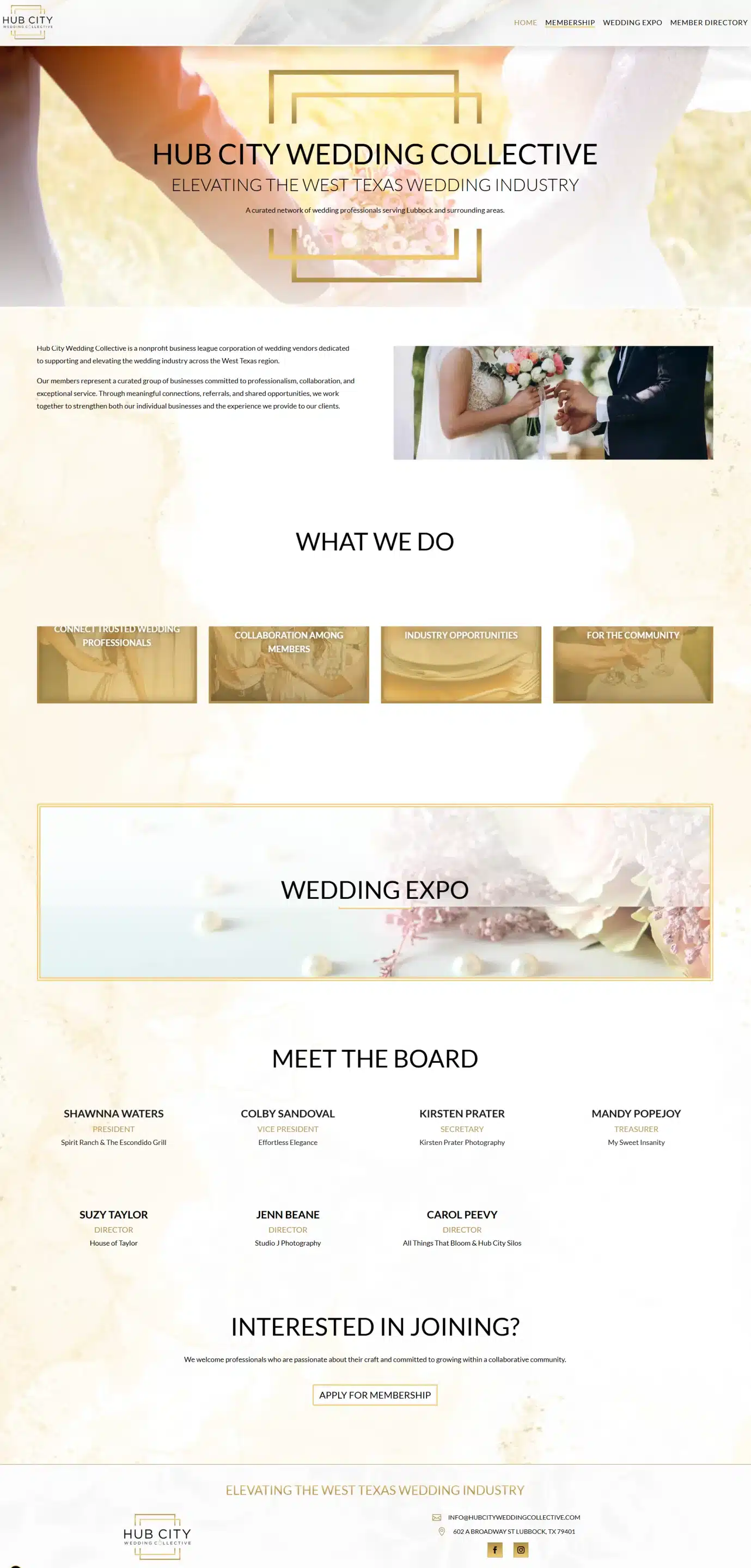 Home - Hub City Wedding Collective (1) website